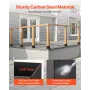 4x4 Post Base 8 Pcs, Inner Size 3.6x3.6 inch / 92x92 mm Post Brackets, Heavy Duty Carbon Steel Decking Posts, Wood Posts Bracket