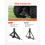 3 Point Hitch Receiver with 2 in Receiver, 3pt Quick Hitch Attachment, 3,000 lbs Capacity, Heavy Duty Tractor Tow Drawbar Adapte