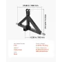 VEVOR 3 Point Hitch Receiver with 2 in Receiver, 3pt Quick Hitch Attachment, 3,000 lbs Capacity, Heavy Duty Tractor Tow Drawbar 