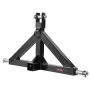 VEVOR 3 Point Hitch Receiver with 2 in Receiver, 3pt Quick Hitch Attachment, 3,000 lbs Capacity, Heavy Duty Tractor Tow Drawbar 
