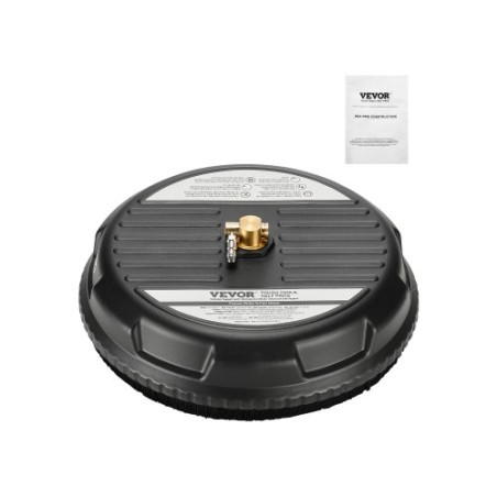 15 "Trykskive Surface Cleaner 4 Wheels 3000 Max Psi Plastic Black