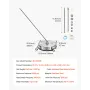 15" Pressure Washer Surface Cleaner, Stainless Steel Pressure Washer Attachments with 4 Wheels, 4000 Max PSI, 1/4 Quick Connecto
