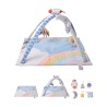 Baby Play Gym Mat Tummy Time Activity Mat med 6 Sensory Toy 35.0 "X 35.0"