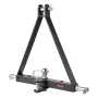 3 Point Hitch Receiver with 2 in Receiver, 3pt Quick Hitch Attachment, 6,000 lbs Capacity, Heavy Duty Tractor Tow Drawbar Adapte