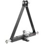 3 Point Hitch Receiver with 2 in Receiver, 3pt Quick Hitch Attachment, 6,000 lbs Capacity, Heavy Duty Tractor Tow Drawbar Adapte
