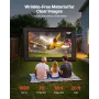 VEVOR 20 ft Inflatable Movie Screen, 600D Washable Inflatable Projection Screen with Portable Storage Bag, Easy Set Up 16:9 Movi