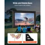 VEVOR 20 ft Inflatable Movie Screen, 600D Washable Inflatable Projection Screen with Portable Storage Bag, Easy Set Up 16:9 Movi
