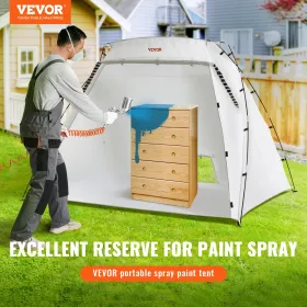 Spraymaling husly, 7,5x5.2x5.2ft bærbart spraymalingstelt med