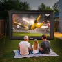 VEVOR 20 ft Inflatable Movie Screen, 600D Washable Inflatable Projection Screen with Portable Storage Bag, Easy Set Up 16:9 Movi