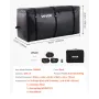Hitch Cargo Carrier Bag, Waterproof 840D PVC, 59.84 x 24.02 x 30.63 in (25 Cubic Feet), Heavy Duty Cargo Bag for Truck Bed Stora