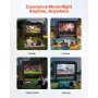 16 ft Inflatable Movie Screen, 600D Washable Inflatable Projector Screen with Portable Storage Bag, 16:9 Easy Set Up Movie Proje