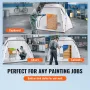 Spraymaling husly, 7,5x5.2x5.2ft bærbart spraymalingstelt med