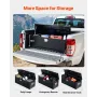 VEVOR Heavy Duty Aluminum Truck Bed Tool Box, Diamond Plate Tool Box with Side Handle and Lock Keys, Storage Toolbox Chest Organ