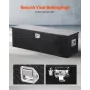 Heavy Duty Aluminum Truck Bed Tool Box, Diamond Plate Tool Box with Side Handle and Lock Keys, Storage Toolbox Chest Organizer f