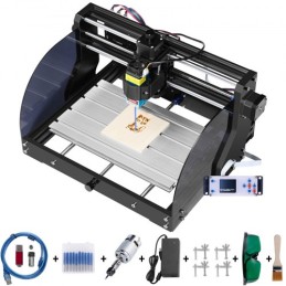 Graveringsmaskine 300ã—180ã - 45 mm CNC Router CNC 3018 Pro 15W Laser Graver Grbl Control 3 Axis Laser Graving Machine, med