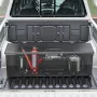 VEVOR Heavy Duty Aluminum Truck Bed Tool Box, Diamond Plate Tool Box with Side Handle and Lock Keys, Storage Toolbox Chest Organ