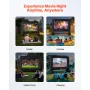 VEVOR 15 ft Inflatable Movie Screen, 600D Washable Inflatable Projection Screen with Portable Storage Bag, Easy Set Up 16:9 Movi