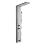 VEVOR Shower Panel Tower System with Rainfall Waterfall Shower Head, 53 in Brushed Stainless Steel Shower Column, 5-Function Fau
