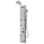 Shower Panel Tower System with Rainfall Shower Head, 49 in Brushed Stainless Steel Shower Column, 3-Function Faucet, High Pressu