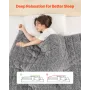 Weighted Blanket, 20 lbs, 60 x 80 in Queen Size, Sherpa Fleece Heavy Blanket with Glass Beads, Soft Warm Cozy Fluffy Touch, for 