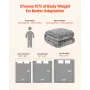 Weighted Blanket, 20 lbs, 60 x 80 in Queen Size, Sherpa Fleece Heavy Blanket with Glass Beads, Soft Warm Cozy Fluffy Touch, for 
