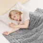 Weighted Blanket, 20 lbs, 60 x 80 in Queen Size, Sherpa Fleece Heavy Blanket with Glass Beads, Soft Warm Cozy Fluffy Touch, for 