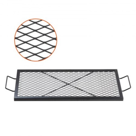 32 "Rektangel koge rist Fire Pit Grill Grate X-Marks kraftigt stål