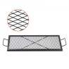 32" Rectangle Cooking Grate Fire Pit Grill Grate X-Marks Heavy-Duty Steel