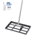 10x17in Lawn Leveling Rake 78 in Adjustable Handle for Yard Golf Court