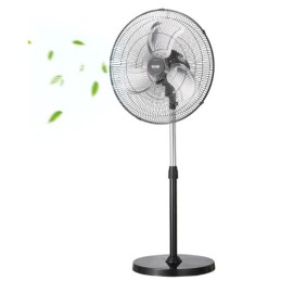 20" Industrial Pedestal Fan 3-Speed Oscillating Fan Height Adjustable