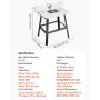 Precision Router Table System, 800 x 606 mm / 31.5 in x 23.9 in, Routing Table Accessory Kit with Adjustable Fence, MDF Top, Stu