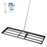 10x36in Lawn Leveling Rake 83.9 in Adjustable Handle for Yard Golf Court