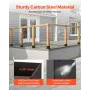 4x4 Post Base 4 Pcs, Inner Size 3.6x3.6 inch / 92x92 mm Post Brackets, Heavy Duty Carbon Steel Decking Posts, Wood Posts Bracket