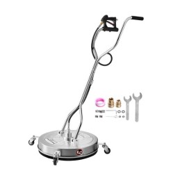 24 "Trykskive Surface Cleaner 4 Wheels Dual Handle 4000 Max Psi