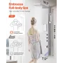 brusepaneltårnsystem med regnbruserhoved, 53 tommer brusesøjle