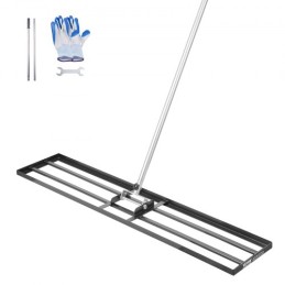 10x48in Lawn Leveling Rake 83.9 in Adjustable Handle for Yard Golf Court