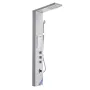 Shower Panel Tower System with Rainfall Shower Head, 53 in Brushed Stainless Steel Shower Column, 3-Function Faucet, High Pressu