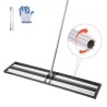 48x10in Lawn Leveling Rake with 83.9 in Adjustable Handle for Yard Garden