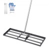 10x30in Lawn Leveling Rake 83.9 in Adjustable Handle for Yard Golf Court
