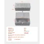 Heavy Duty Aluminum Truck Bed Tool Box, Stripes Plated Tool Box with Side Handle and Lock Keys, Storage Toolbox Chest Organizer 