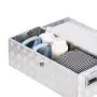 Heavy Duty Aluminum Truck Bed Tool Box, Stripes Plated Tool Box with Side Handle and Lock Keys, Storage Toolbox Chest Organizer 