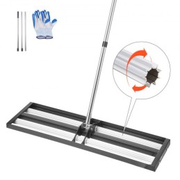 36x10in Lawn Leveling Rake with 83.9 in Adjustable Handle for Yard Garden