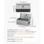 VEVOR Heavy Duty Aluminum Truck Bed Tool Box, Stripes Plated Tool Box with Side Handle and T-Lock Keys, Storage Toolbox Chest Or