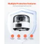 Mini Centrifuge Machine, 3013xg RCF Electric Laboratory Centrifuge Machine with 2-in-1 Rotor for 0.2/1.5/2ml Tube Capacity, Fixe