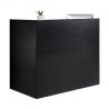 Reception Desk L-formet mod tabel Tabel 55.12 i sort kontorbord