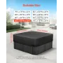 VEVOR Outdoor Hot Tub Cover, 95x95x20in/2413x2413x508mm Vejr- og vandtæt Hot Tub Cover Protector, 600D Heavy Duty Oxfor