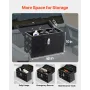Heavy Duty Aluminum Truck Bed Tool Box, Stripes Plated Tool Box with Side Handle and Top Handle, Storage Toolbox Chest Organizer