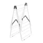 Clothes Drying Rack, 2-Tier Foldable Laundry Dryer Rack with Sock Clips & 31 Dry Rods, Metal Height Adjustable Drying Racks for 