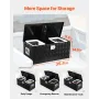 Heavy Duty Aluminum Truck Bed Tool Box, Stripes Plated Tool Box with Sliding Shelf, Side Handle, Lock & Keys, Storage Toolbox Ch