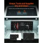 Heavy Duty Aluminum Truck Bed Tool Box, Stripes Plated Tool Box with Sliding Shelf, Side Handle, Lock & Keys, Storage Toolbox Ch